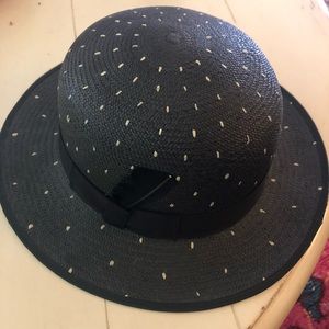 Fun black and white hat